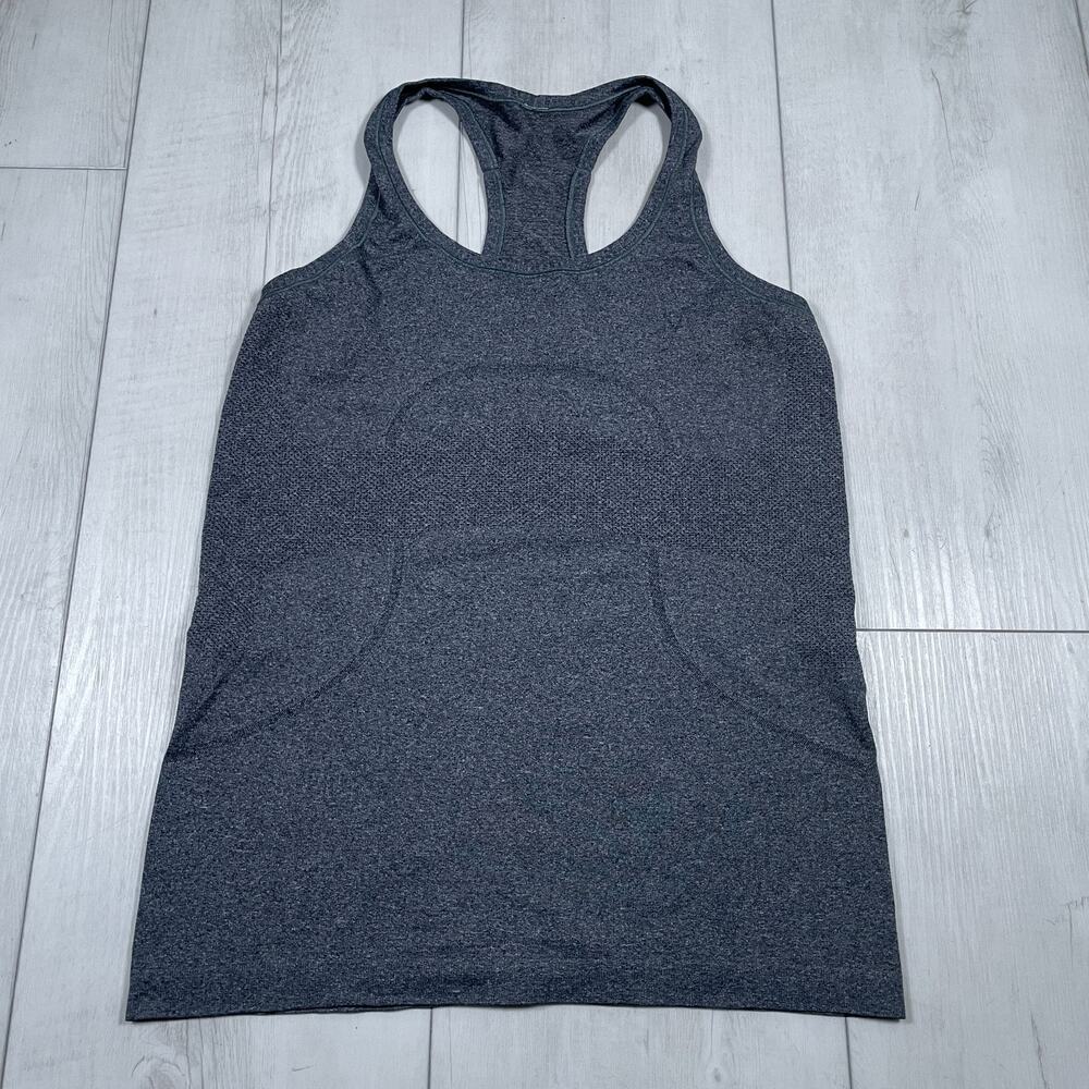 Lululemon Swiftly Tech Racerback Tank Women's 8 Running Yoga Gray Pilates